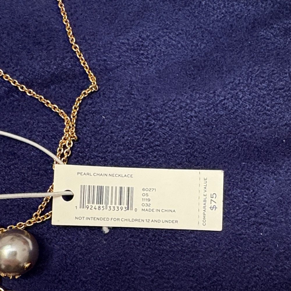 Tory Burch Pearl Chain Necklace - Picture 4 of 4